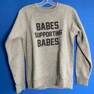 Brunette The Label GREY Crew Neck Sweatshirt - Size XS/S